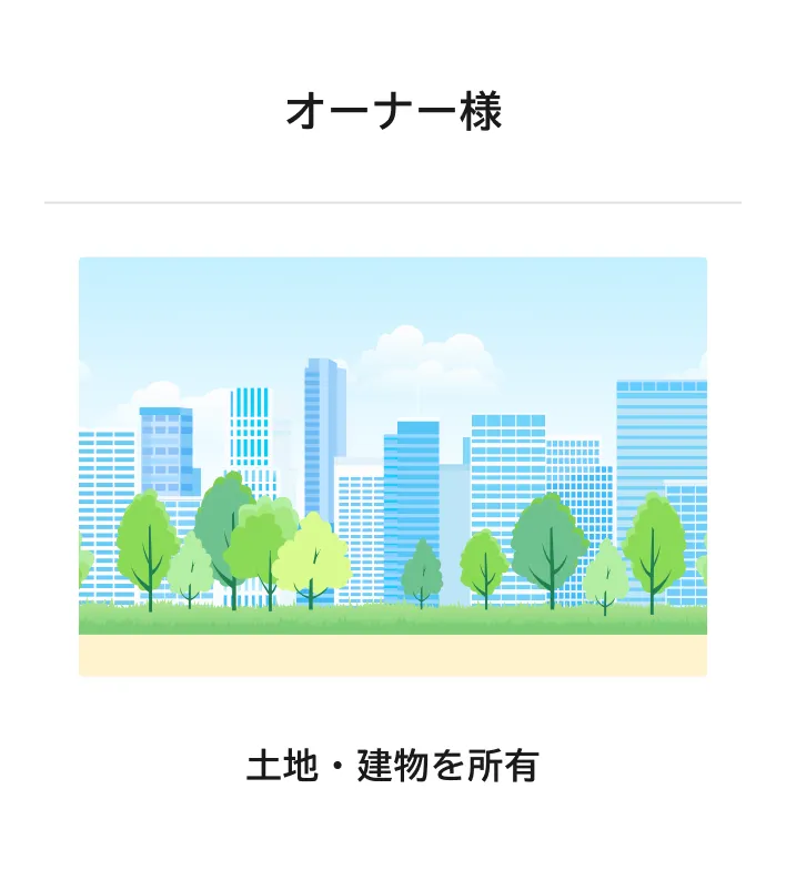オーナー様 土地・建物を所有