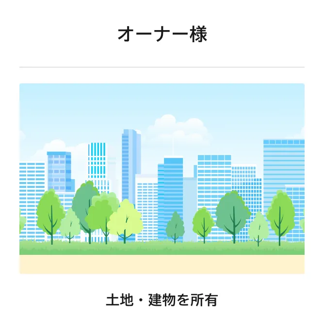 オーナー様 土地・建物を所有